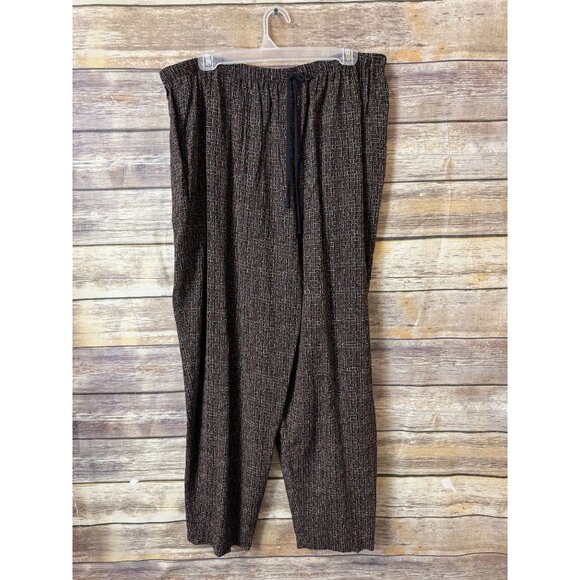 Jaclyn Smith Plus Size Elastic Waist Trousers Womens Size 22 Multicolor NWT - Picture 4 of 6